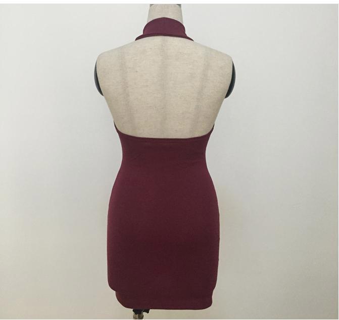 Womens Wine Red Bodycon Dresses