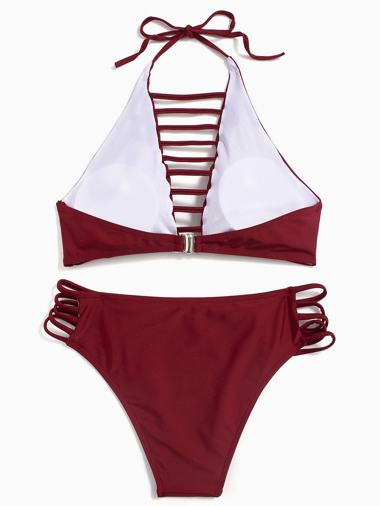 Womens Orange Bikinis