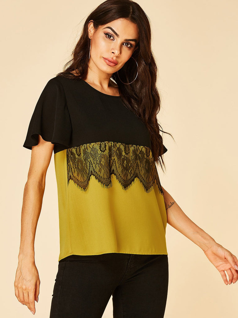 Ladies Color Block T-Shirts