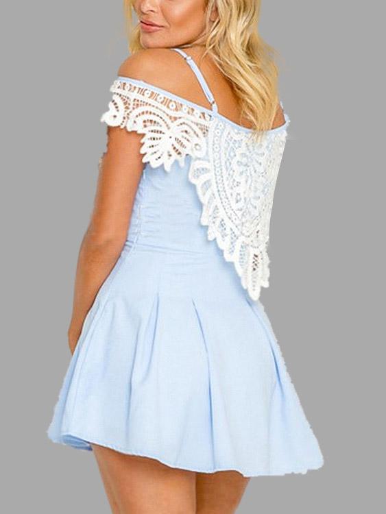 Womens Light Blue Mini Dresses