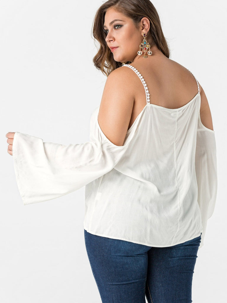 Womens White Plus Size Tops