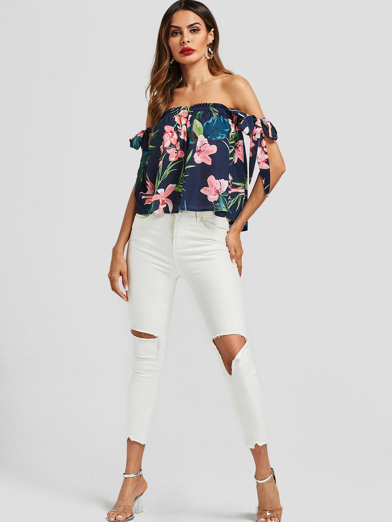Womens Navy Blouses