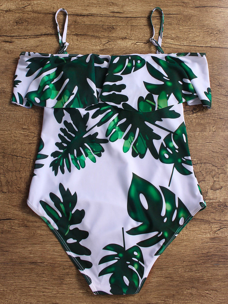 Ladies Short Sleeve One-Pieces Swimwear