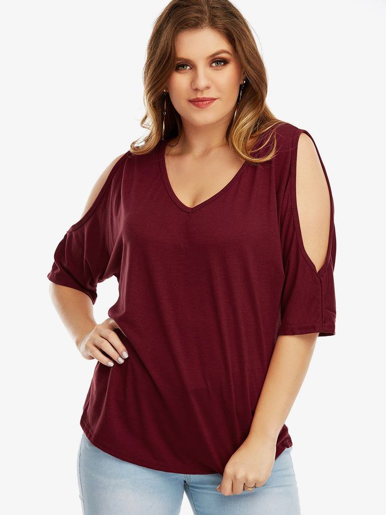 Plus Size Womens Black Tops