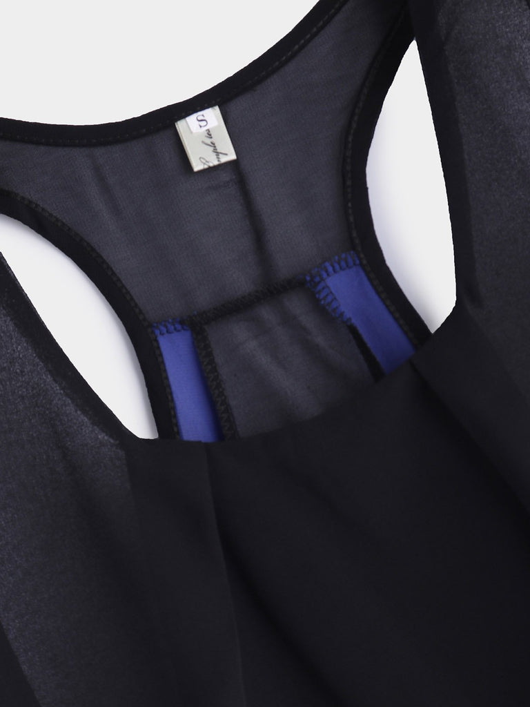 Ladies Black Choker Top