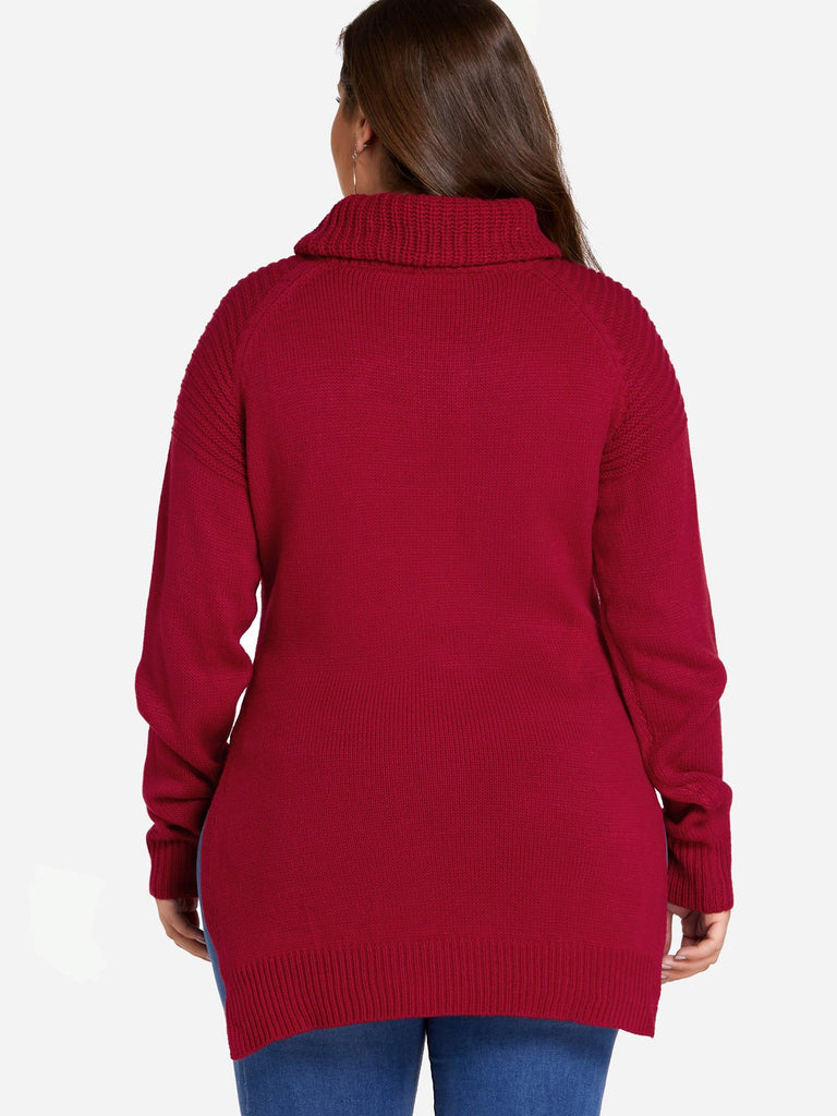 Womens Red Plus Size Tops