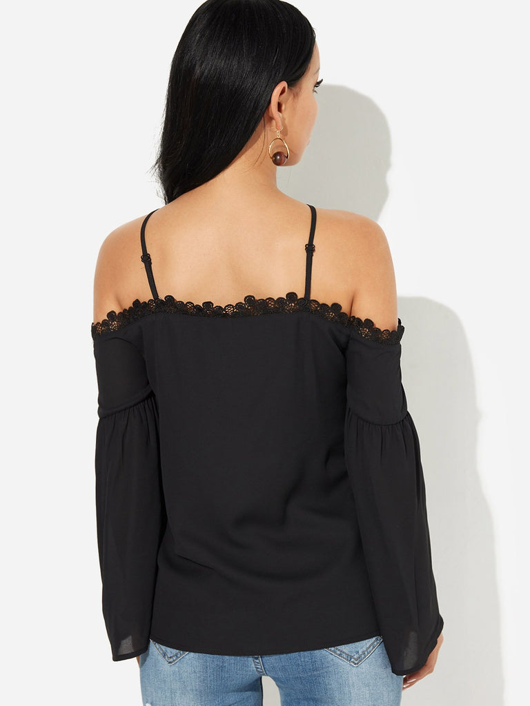 Womens Black Blouses