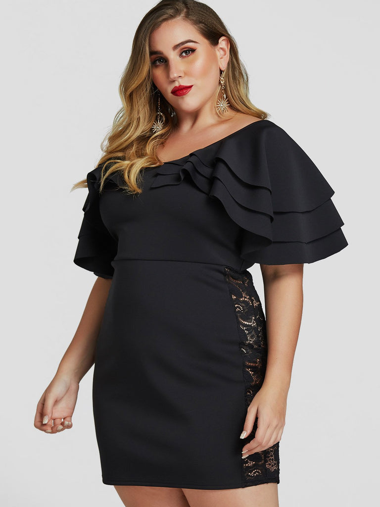 Ladies Black Plus Size Dresses