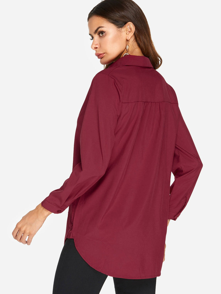 Womens Burgundy T-Shirts