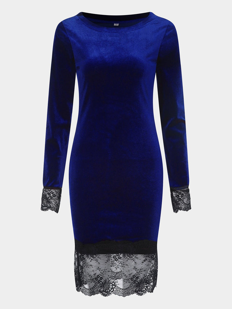 Womens Blue Midi Dresses