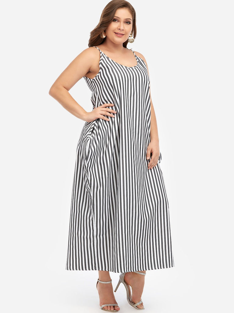 Ladies V-Neck Plus Size Maxi Dresses