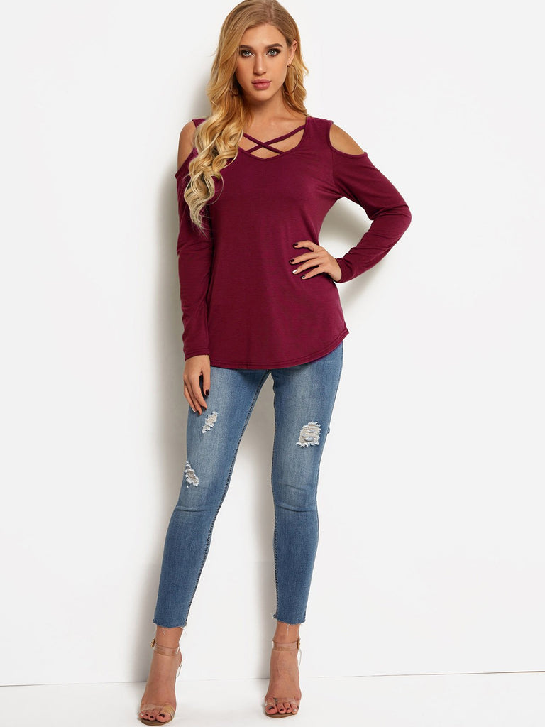 Ladies Long Sleeve Blouses