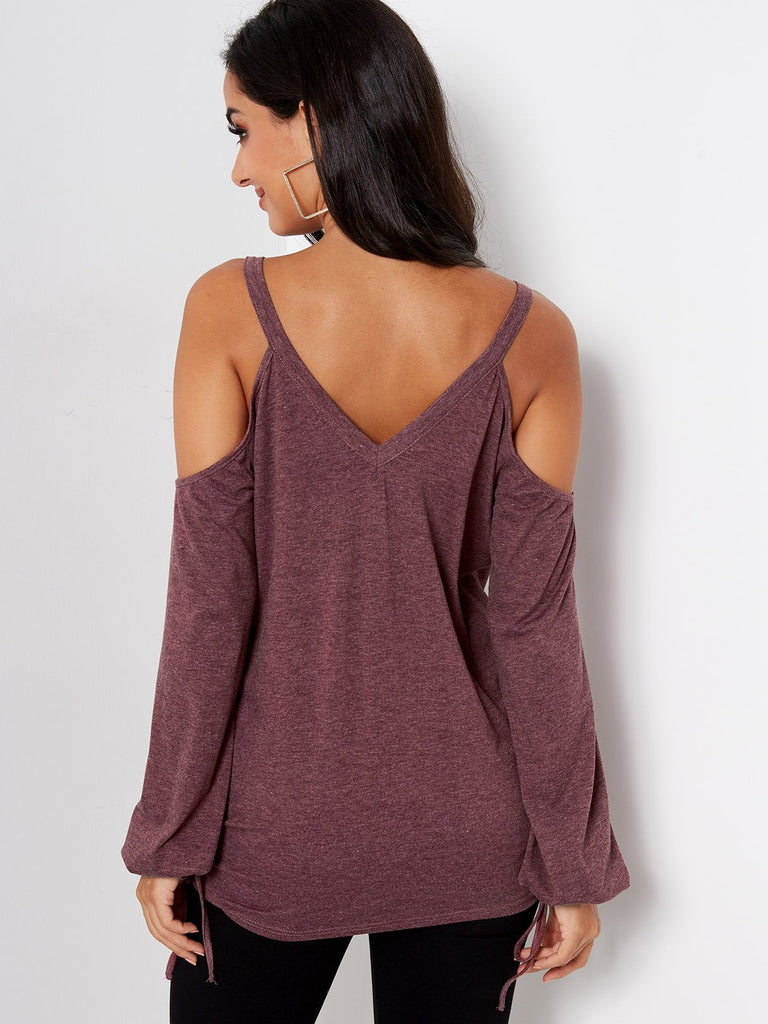 Womens Burgundy T-Shirts