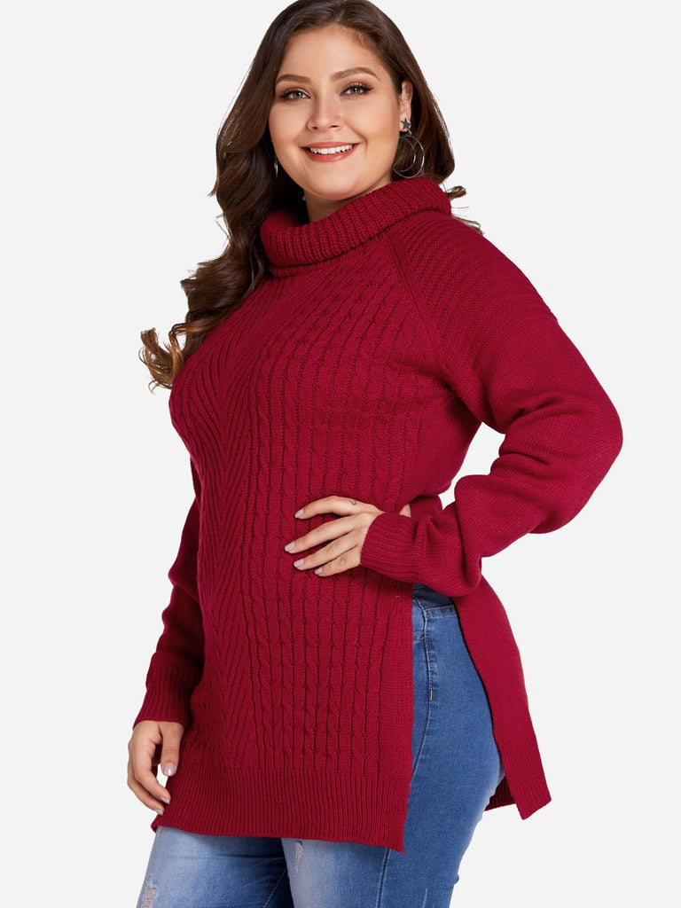 Ladies Red Plus Size Tops