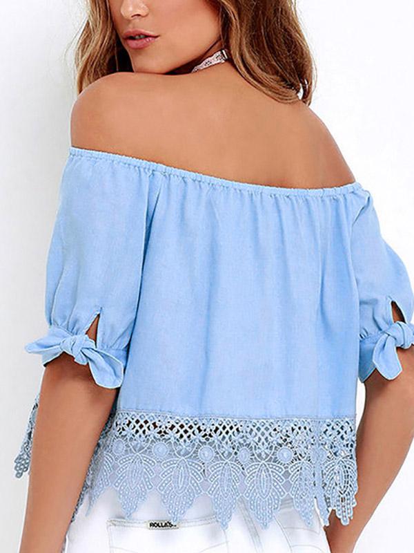 Womens Blue Blouses