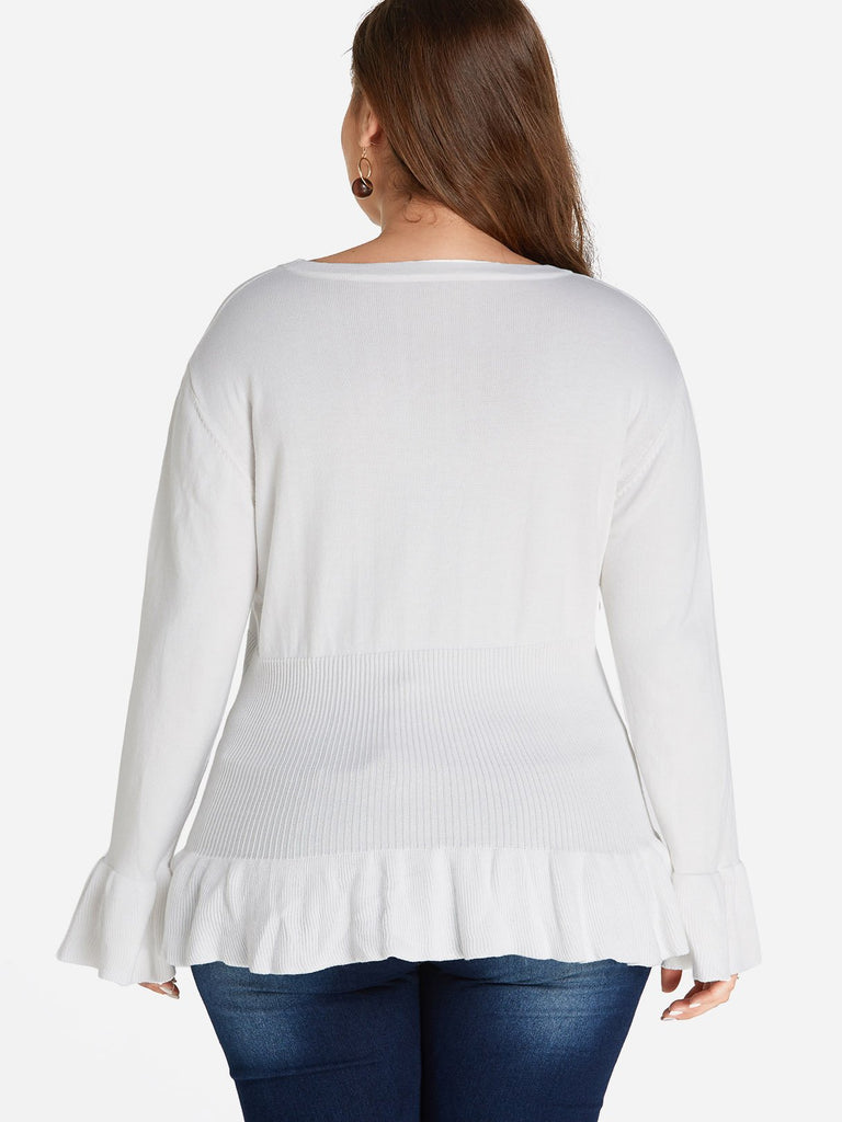 Womens White Plus Size Tops