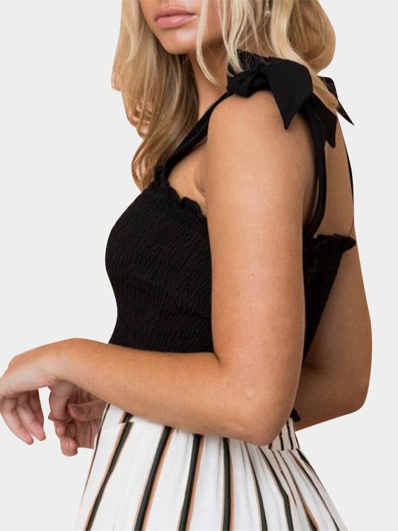 Womens Black Camis