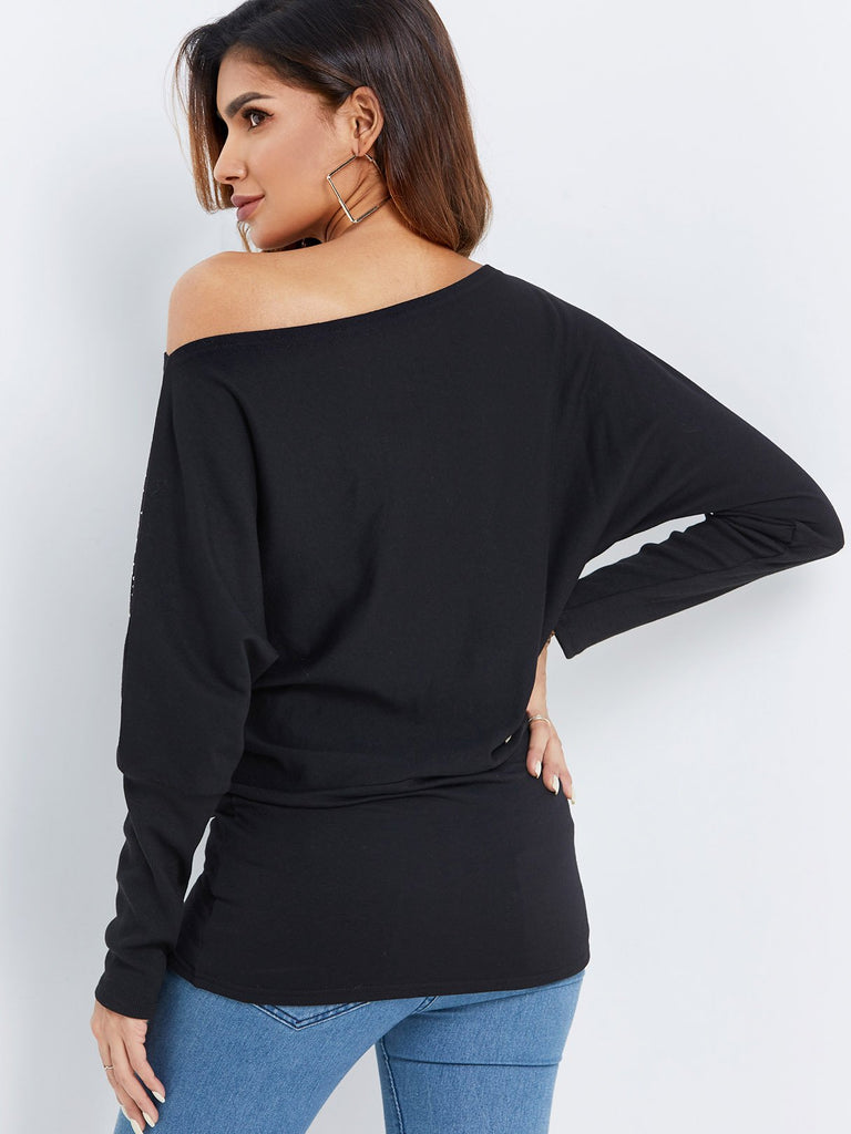 Womens Black T-Shirts