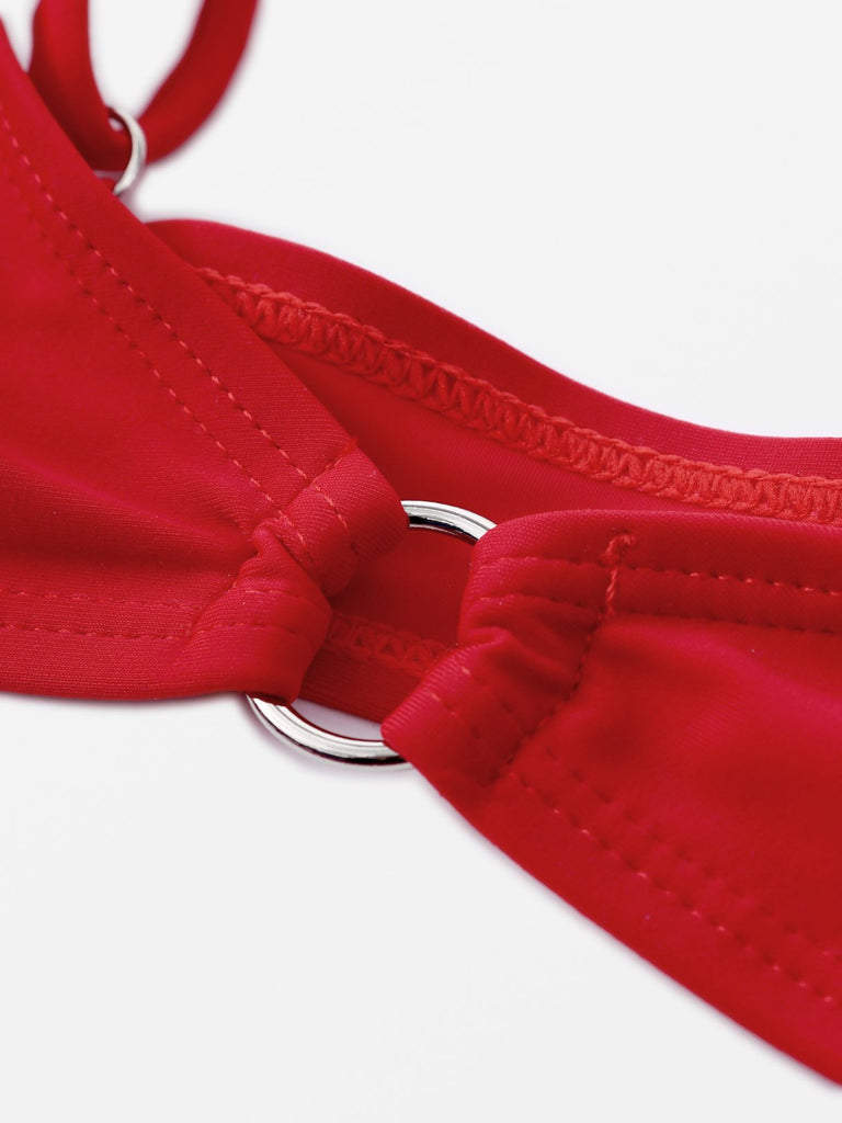 Ladies Burgundy Bikinis