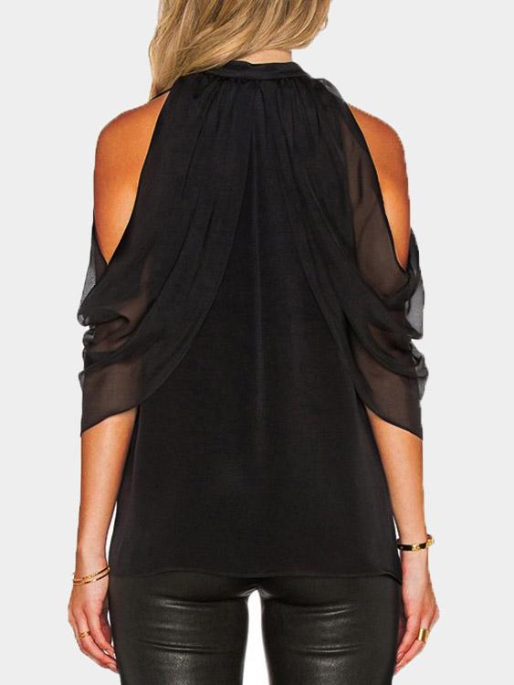 Womens Black Blouses