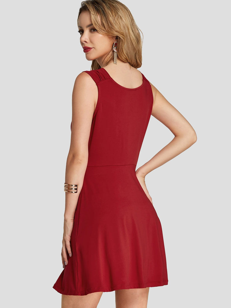 Ladies Sleeveless Casual Dress