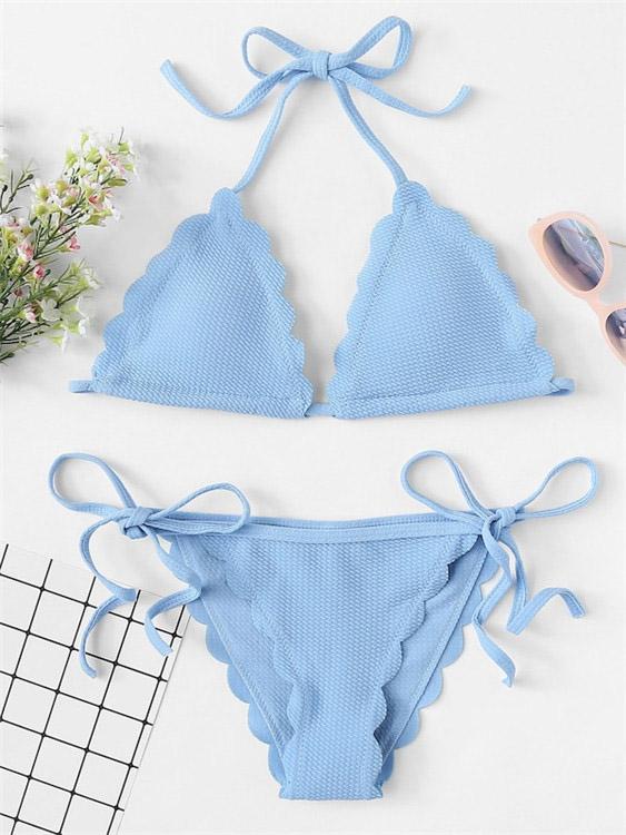 Womens Blue Bikinis