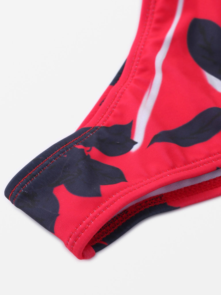Ladies Red Bikinis