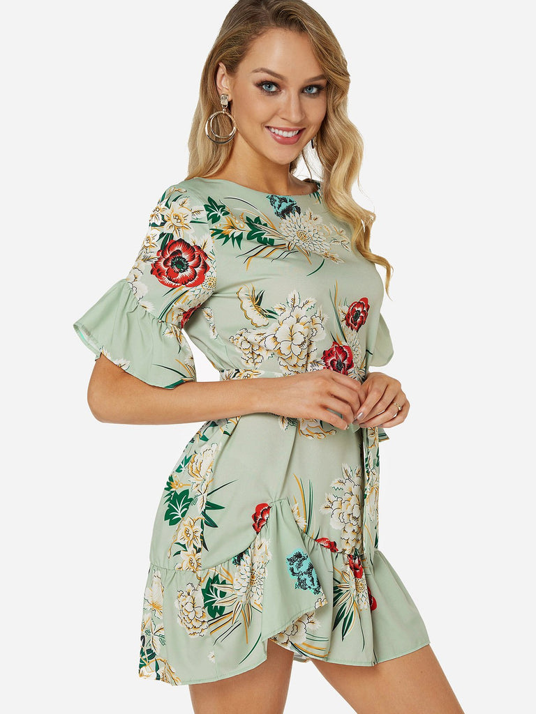 Ladies Floral Mini Dresses