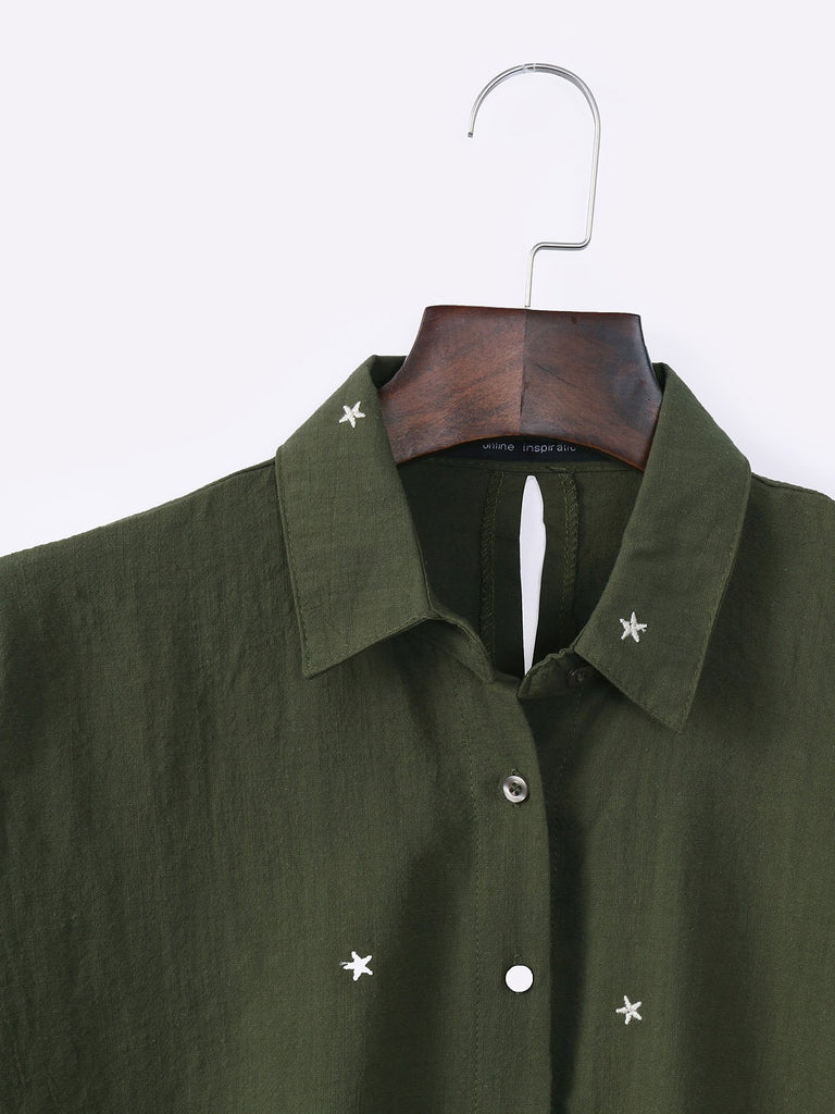 Ladies Army Green Blouses