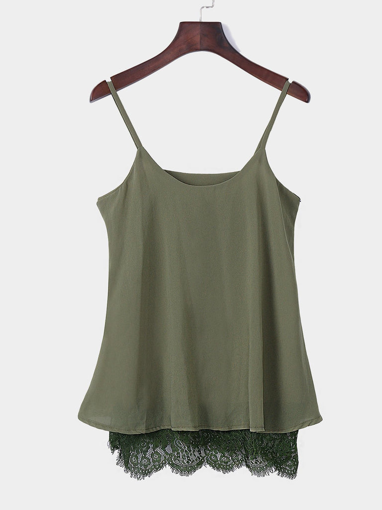 Womens Army Green Camis