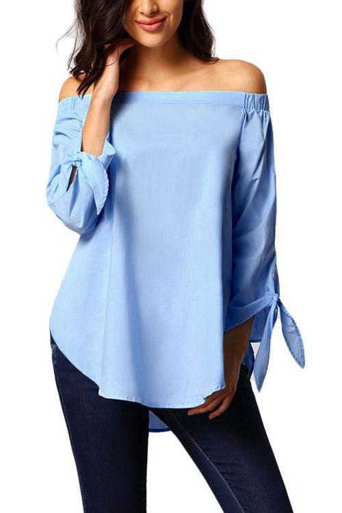 Womens Blue Blouses
