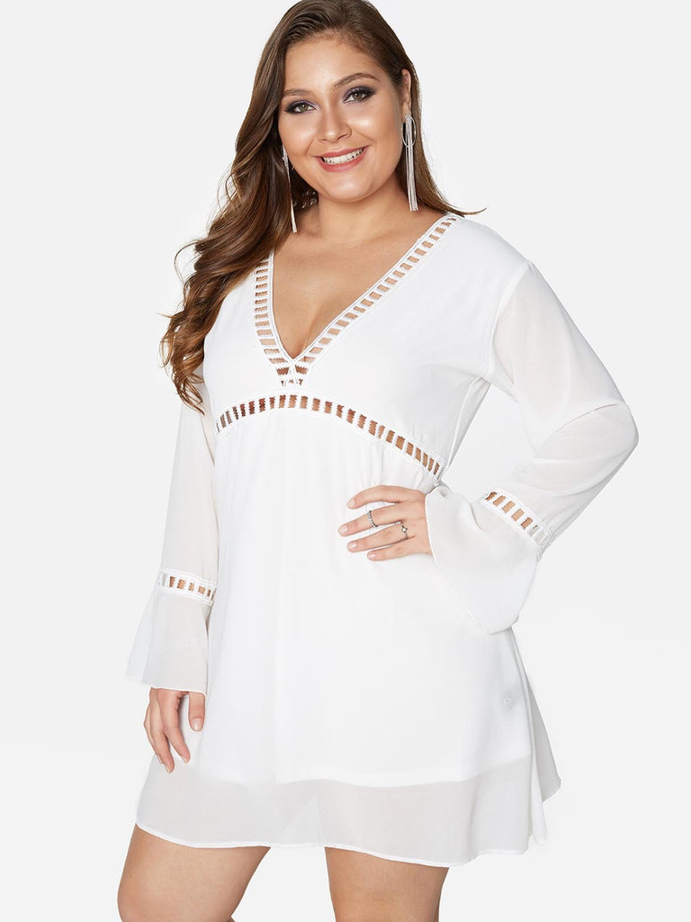 Womens White Plus Size Dresses