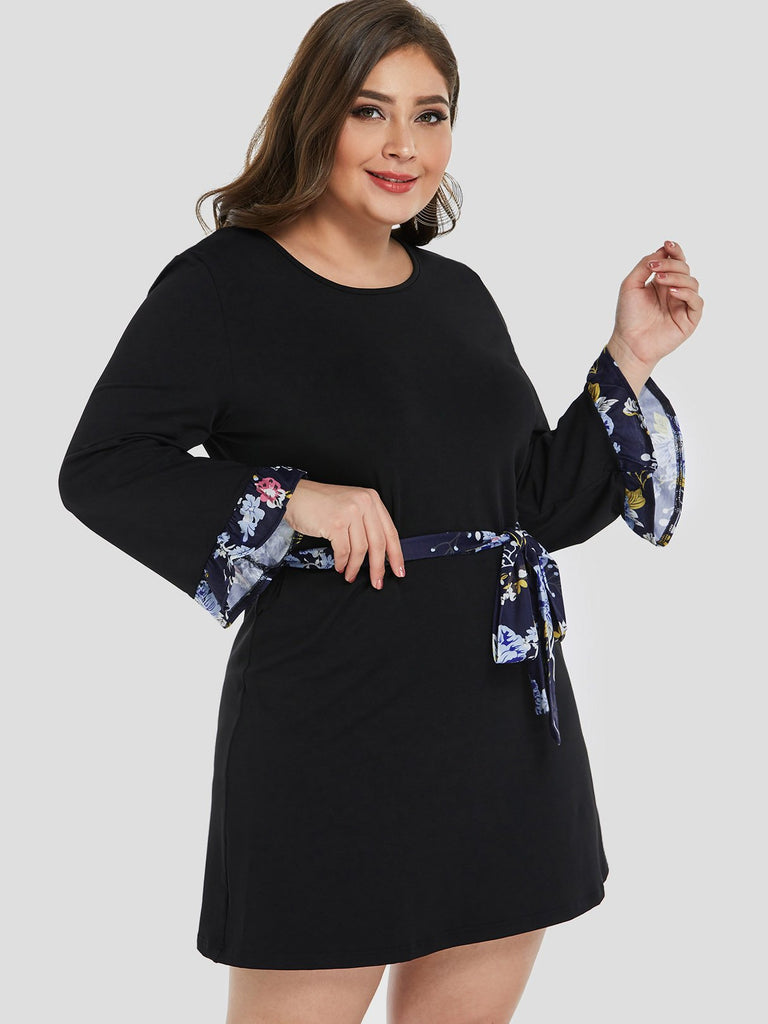 Ladies Long Sleeve Plus Size Dress