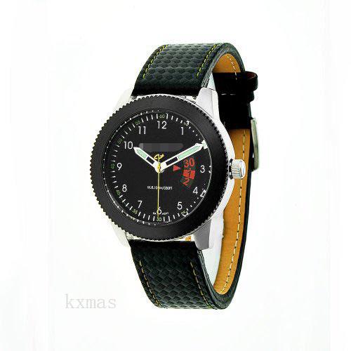 Buy Wholesale Cheap Pig Skin Leather 22 mm Watches Band AD467BK_K0036357