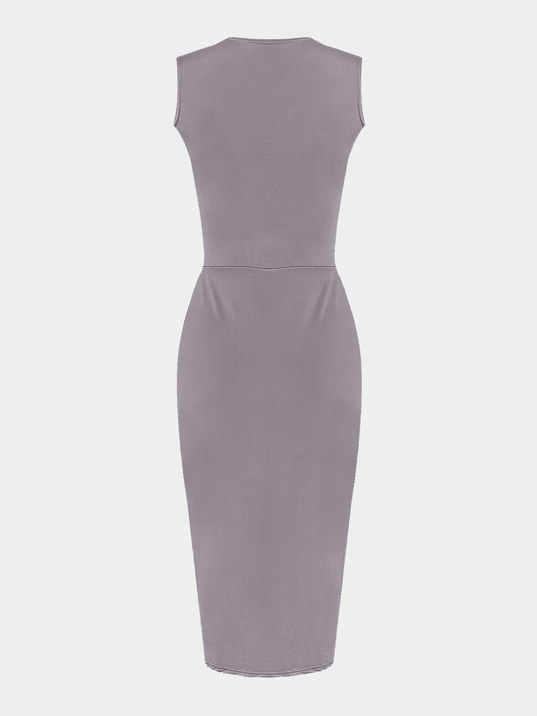 Womens Grey Midi Dresses