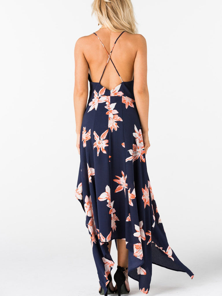 Womens Navy Maxi Dresses