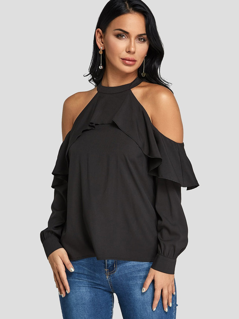 Ladies Long Sleeve Blouses