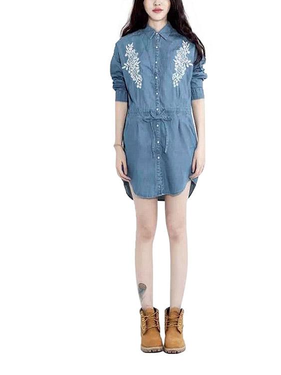 Ladies Denim Shirt Dresses