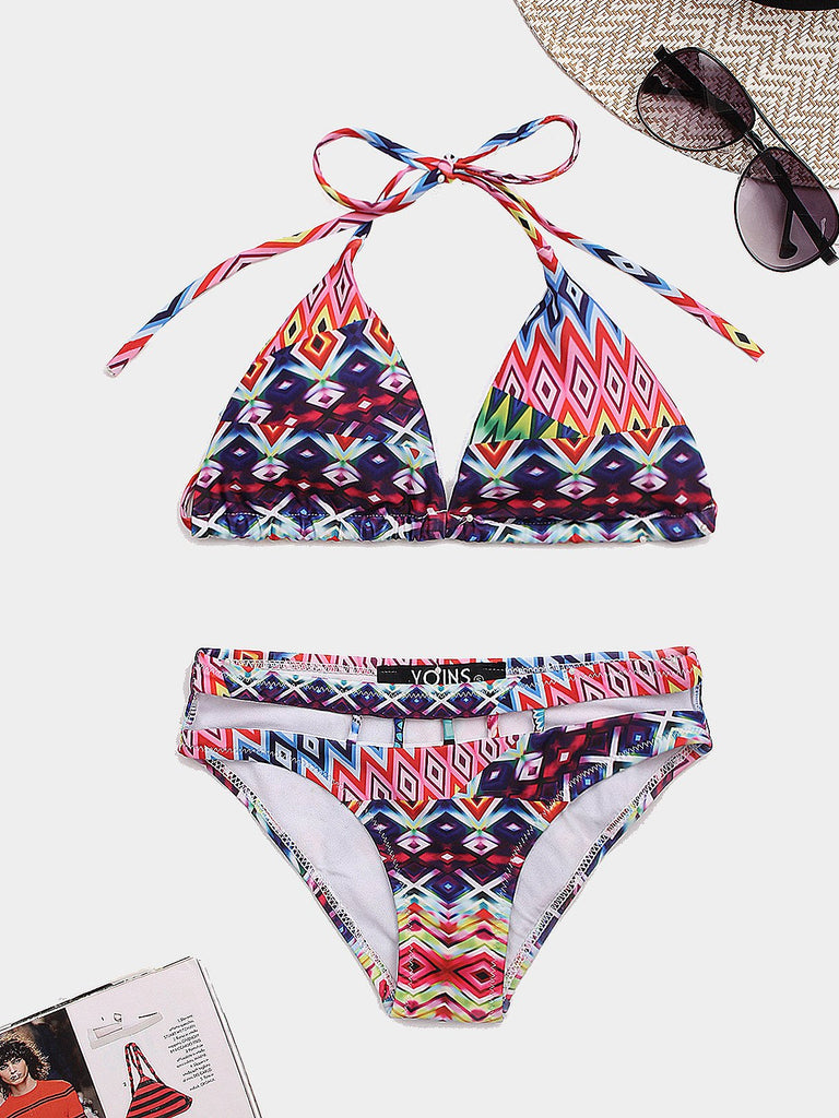 Womens Sleeveless Two Piece Bikinis