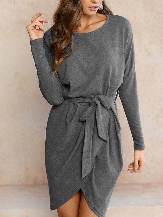 Ladies Grey Mini Dresses