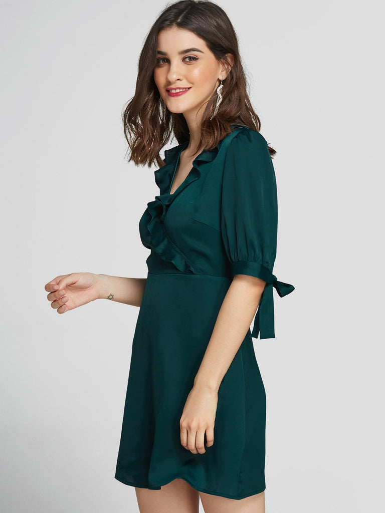 Ladies Green Mini Dresses