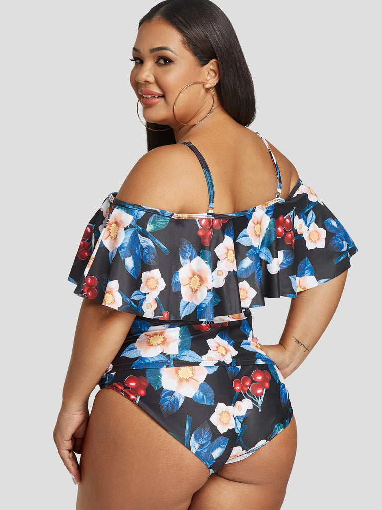 Ladies Half Sleeve Plus Size Swimwear