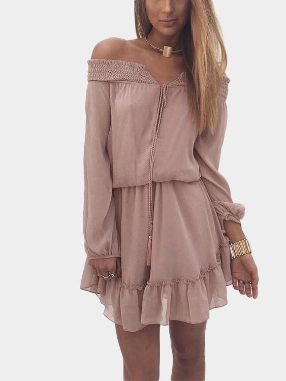 Ladies Long Sleeve Mini Dresses