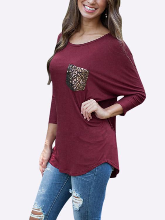 Ladies Burgundy T-Shirts