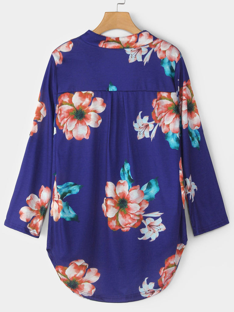 Womens Floral Print Blouses