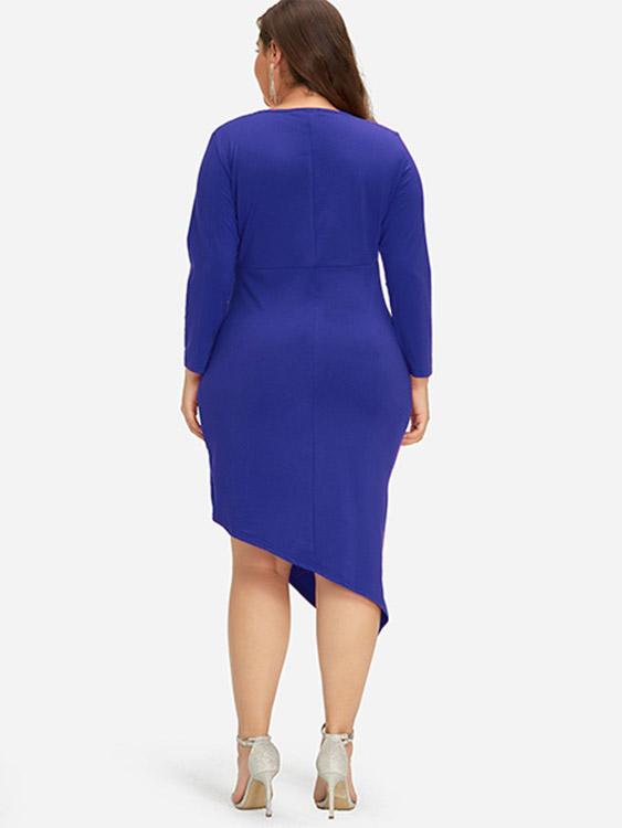 Womens Blue Plus Size Dresses