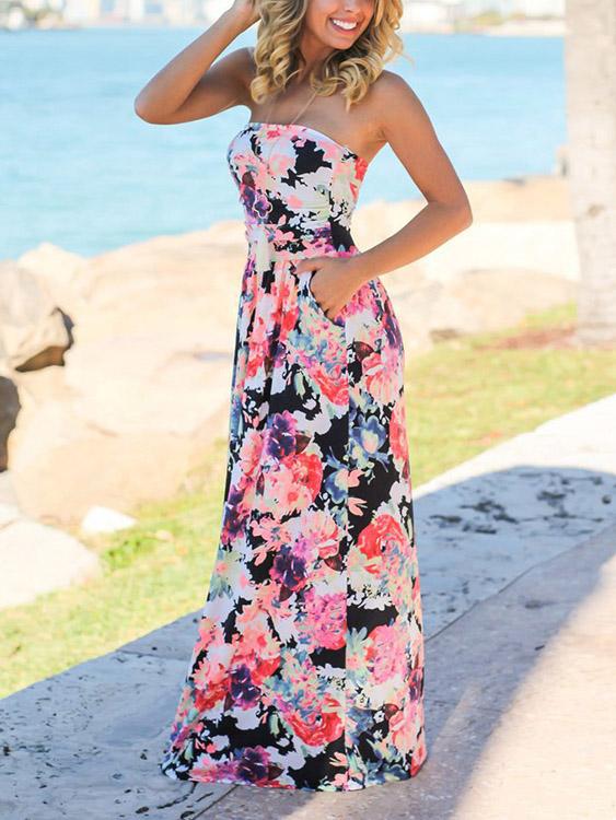 Ladies Multi Maxi Dresses