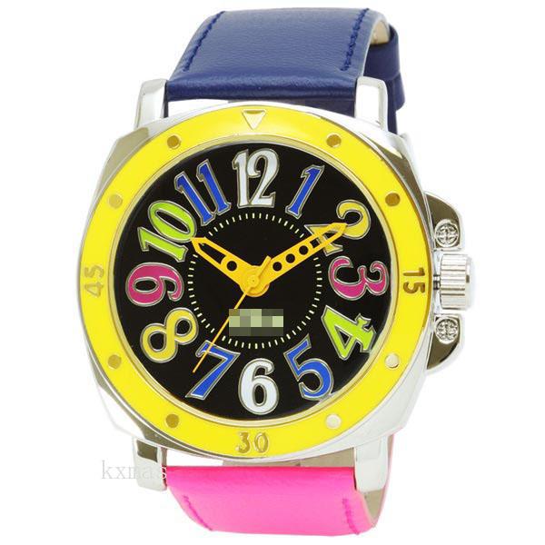 Cheap Elegant Synthetic Leather Wristwatch Strap AG1183-BLPI_K0039191