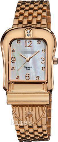 Wholesale Buy Gold Tone Stainless Steel 18 mm Watch Bracelet AK528RG_K0017733