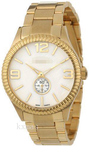 Wholesale Swiss Fashion Gold Tone Stainless Steel 18 mm Wristwatch Band AK549YG_K0017665